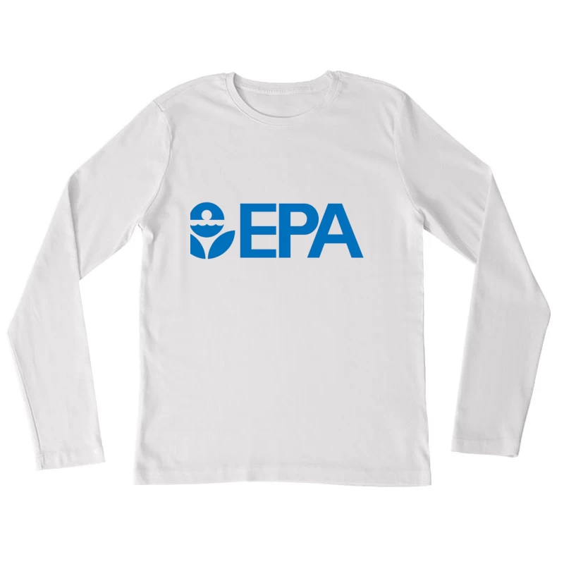 Environmental Protection Agency (EPA) Official Blue Logo Design Female Long Sleeve T-Shirt