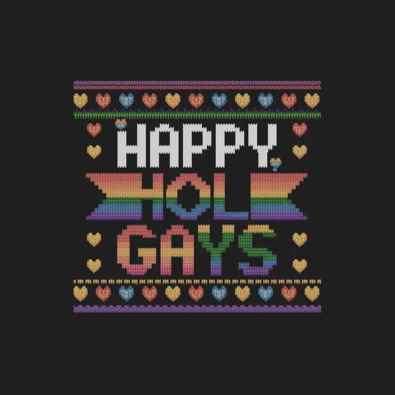 Happy Holi Gays: A Colorful LGBTQ Pride Knitting Pattern Male Tank Top