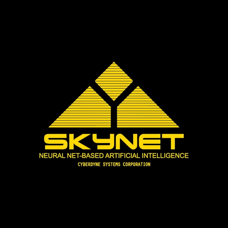 Skynet Corporate Logo - Cyberdyne Systems AI Technology Tapestry