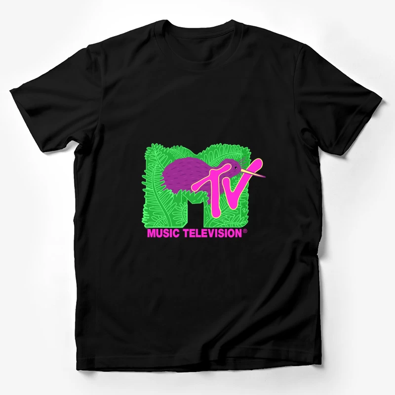 MTV-Logo mit Kiwi und Blättern Herren T-Shirt