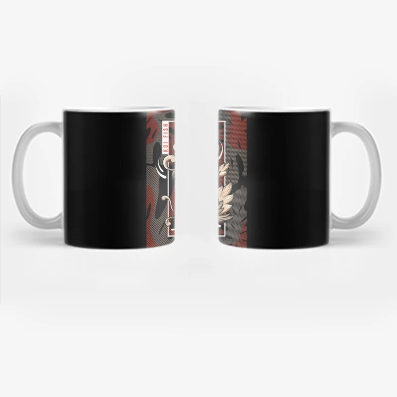 Koi Fish Art with a Contemporary Edge Coffee Mug