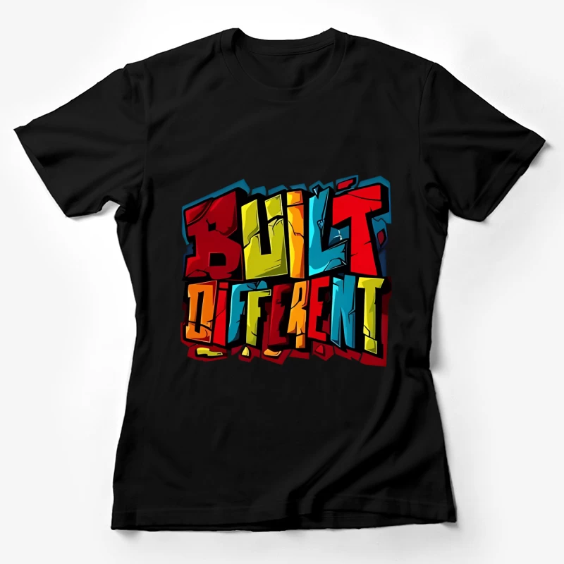 Graffiti-Design mit Schriftzug Damen T-Shirt