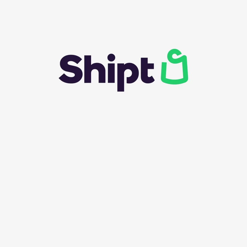 Shipt Modern Minimalist Logo with Green Hanger Icon Male Long Sleeve T-Shirt