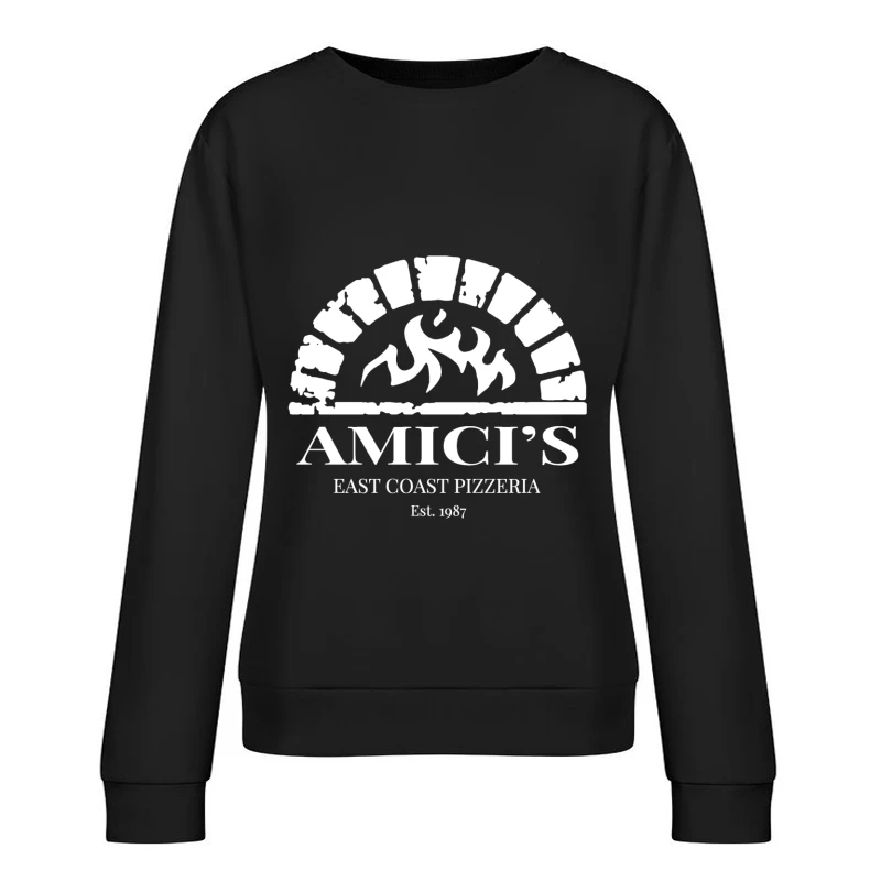 Amici's Logo Retro Female Pullover Sweatshirt