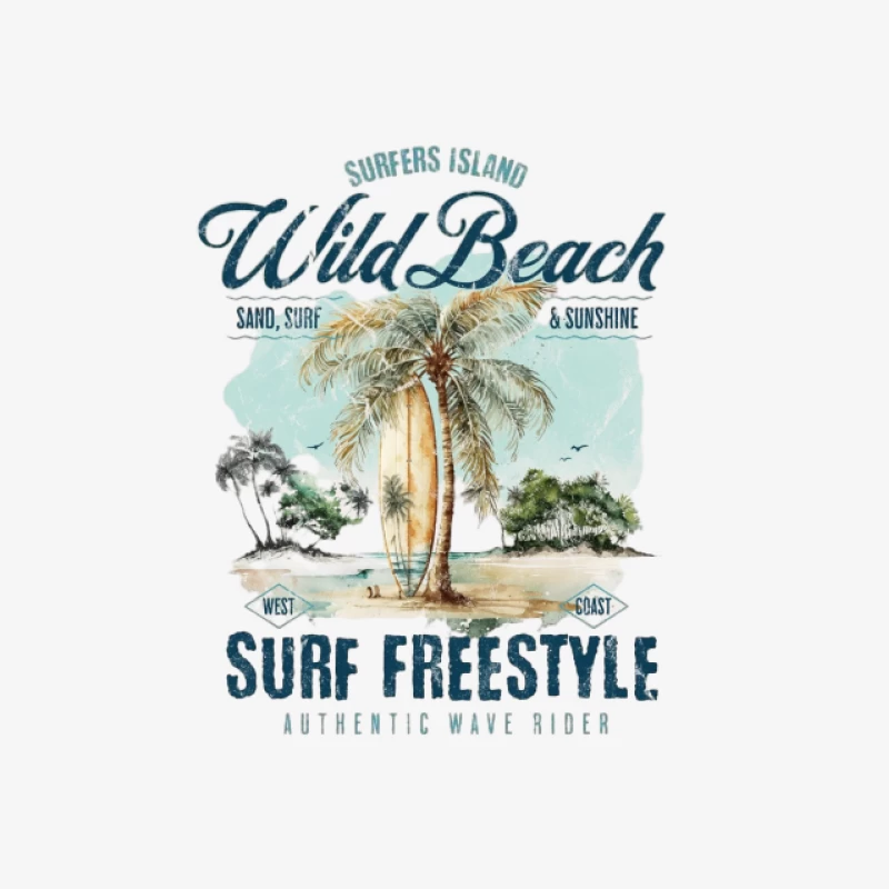 Wilder Strand Surfen Herren Pullover Sweatshirt