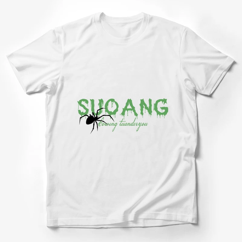Grüner tropfender Schriftzug SUO ANG Herren T-Shirt