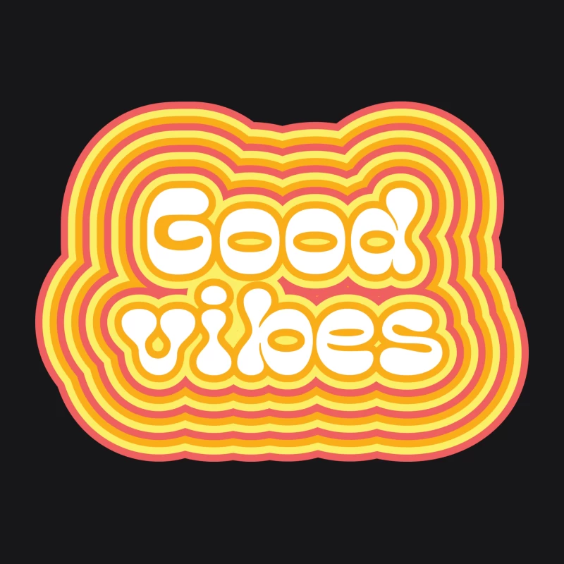 Retro Good Vibes Design Herren Pullover Hoodie