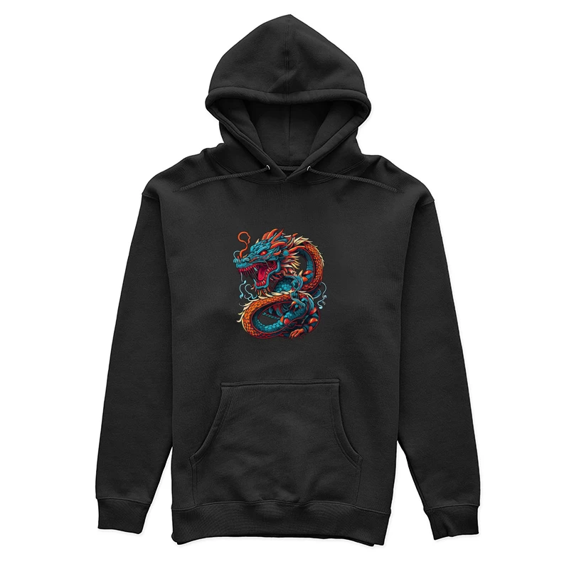 Drachenkunst in leuchtenden Farben Damen Pullover Hoodie