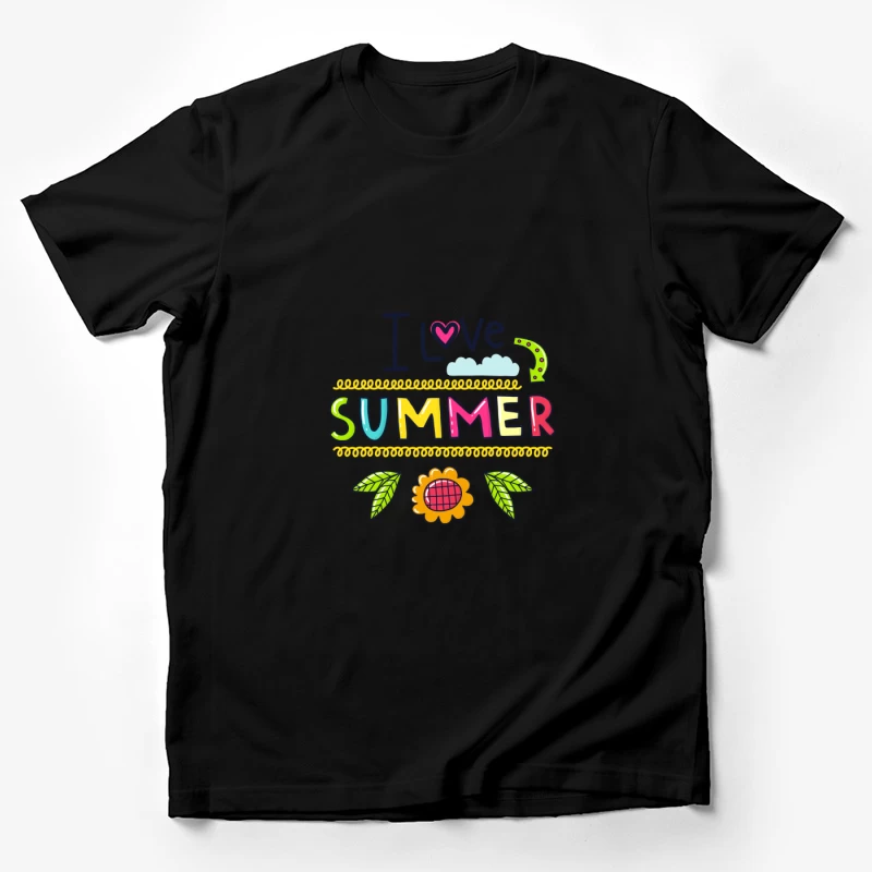 J'aime l'été coloré Homme T-Shirt