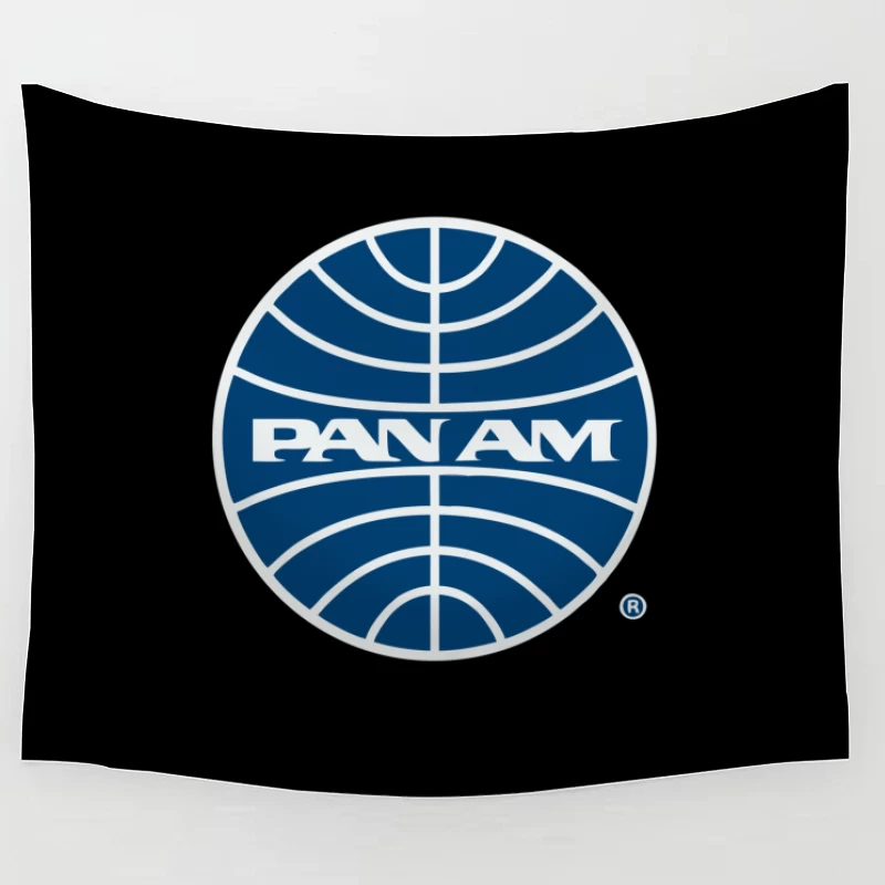 Pan Am Mid 1950s Globe Inverted Tapestry