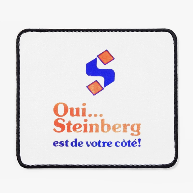 Vintage French Political Campaign Logo for Steinberg Mouse Pad