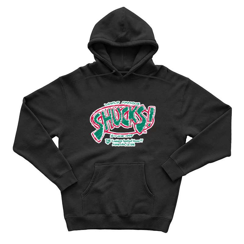 Shucks! Berühmtes Louisiana Seafood Restaurant Logo Herren Pullover Hoodie