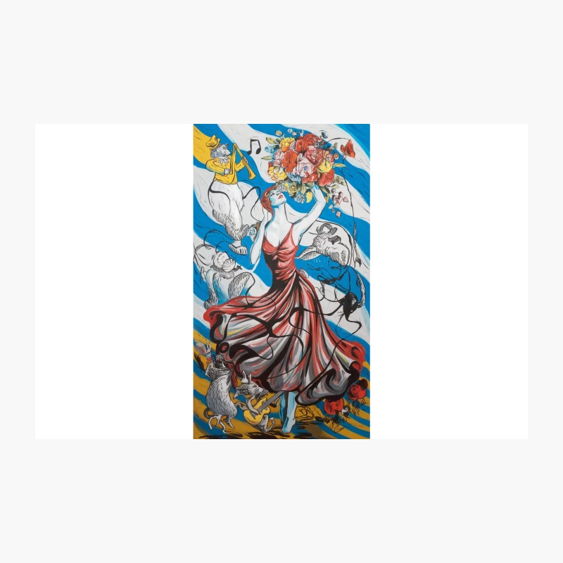 Surreal Dancer's Musical Flora and Fauna Travel Mug