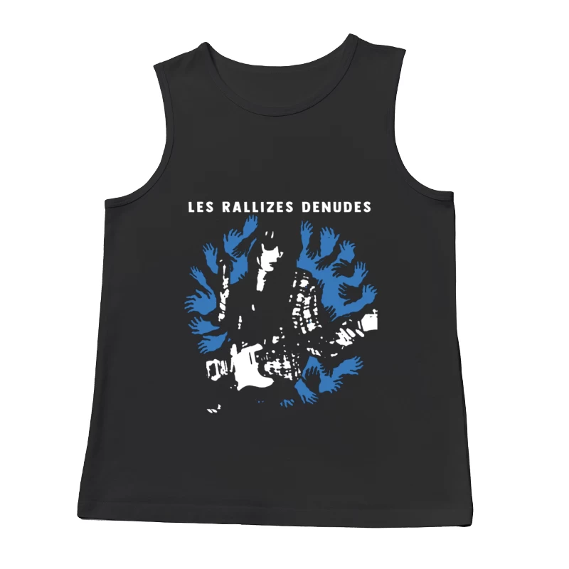 Abstract Blue Hands Map Artwork by Les Rallizes Denudes Male Tank Top