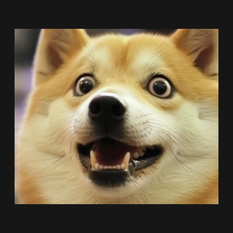 Adorable Smiling Shiba Inu Close-up Mouse Pad