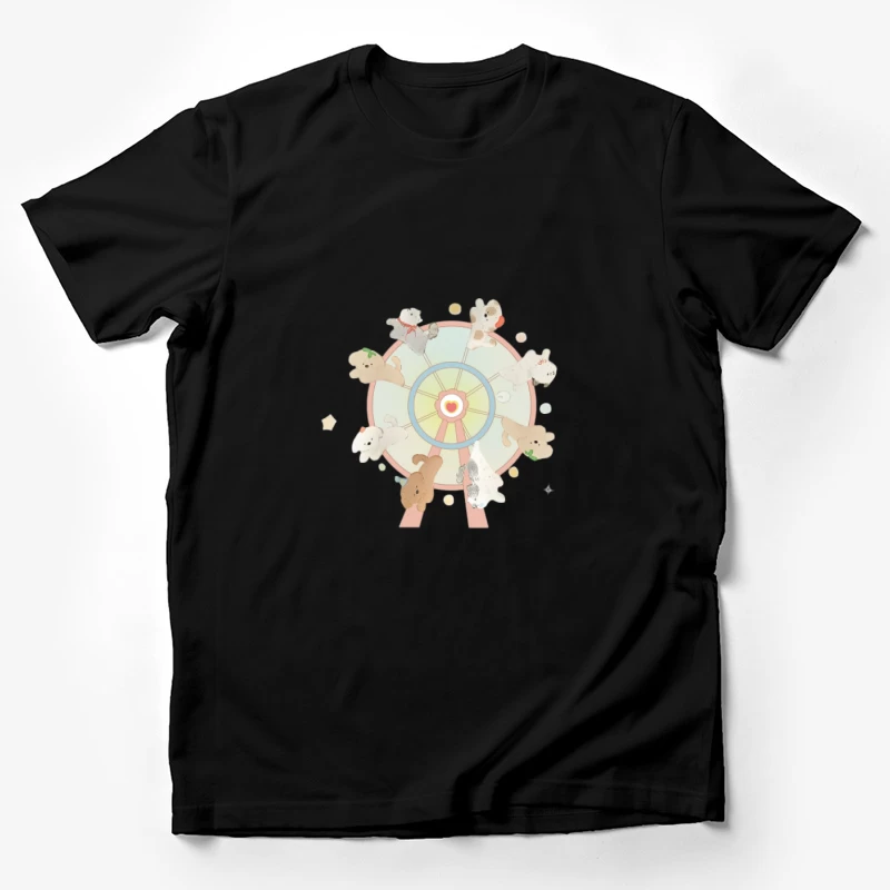Des oursons mignons sur une grande roue Homme T-Shirt