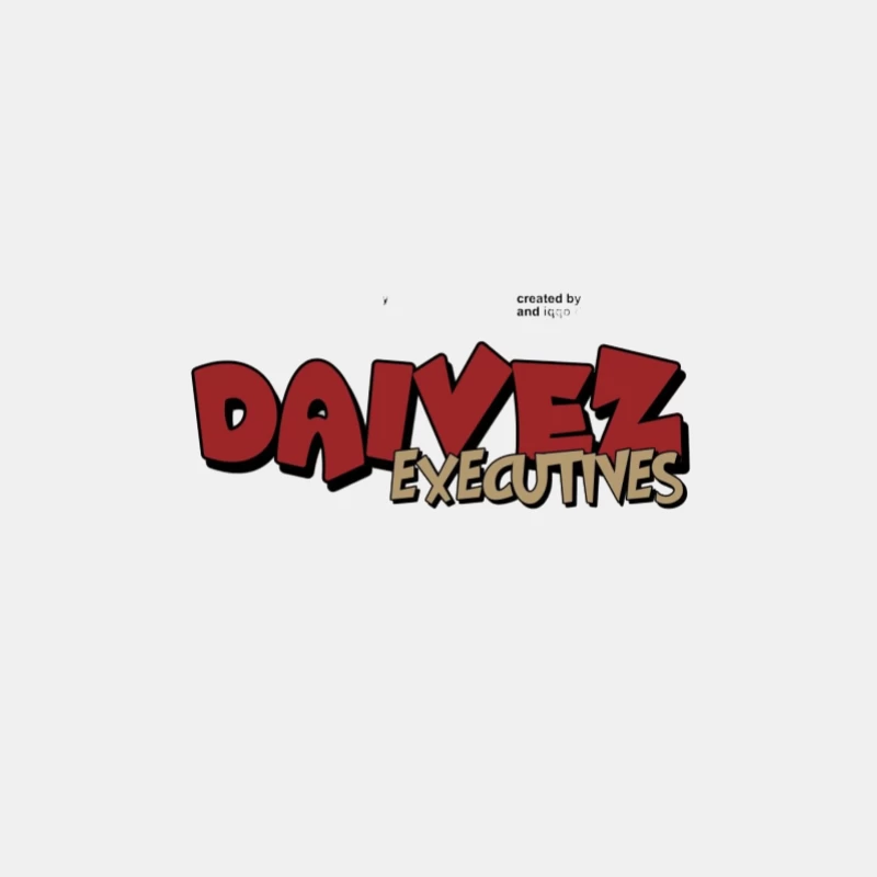 Daivez Executives Logo in Rot und Beige Herren Tanktops