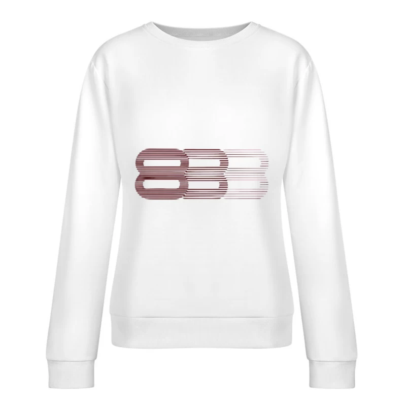 Design Abstrait de Lettres Femme Sweat-shirt à enfiler