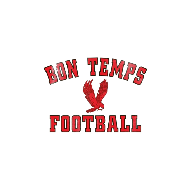 Bon Temps Football Vintage Throw Pillow