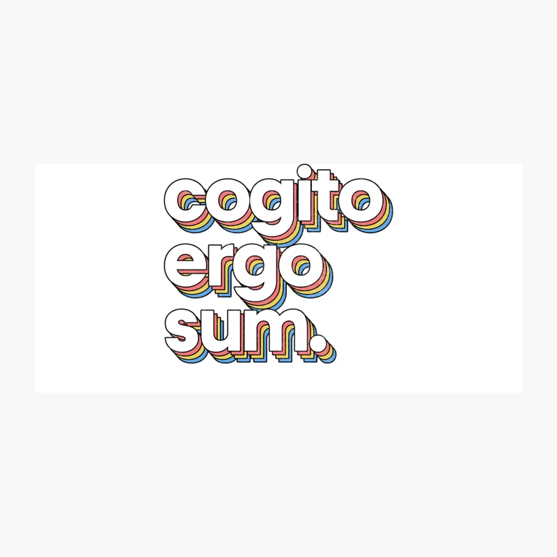 Cogito Ergo Sum - Descartes Philosophy Quote Coffee Mug