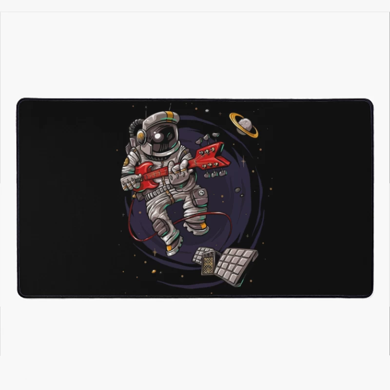 Astronaut Rocker in Space Desk Mat