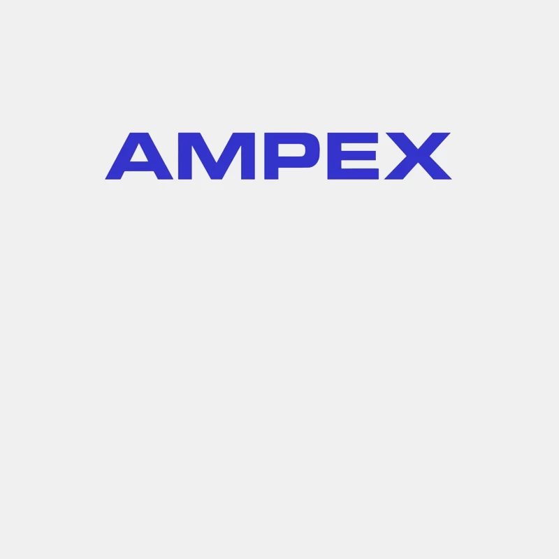 Ampex Blue Corporate Logo Male Tank Top