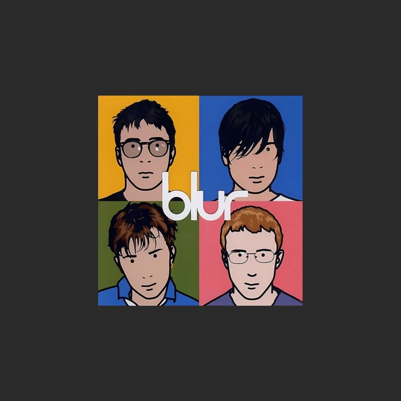 Blur Band Pop Art Style Album Cover Portrait Baseball Cap