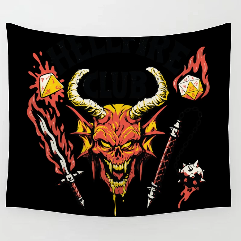 Hellfire Club Logo Design Tapestry