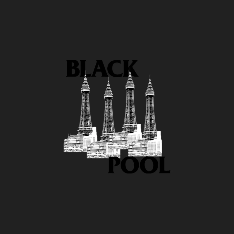 Blackpool  Black Flag Parody Tribute Design Bucket Hat