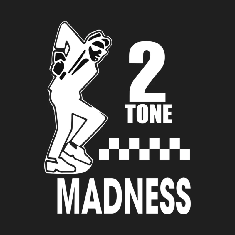 2 Tone Madness Band Logo with Dancing Mascot Male Tank Top