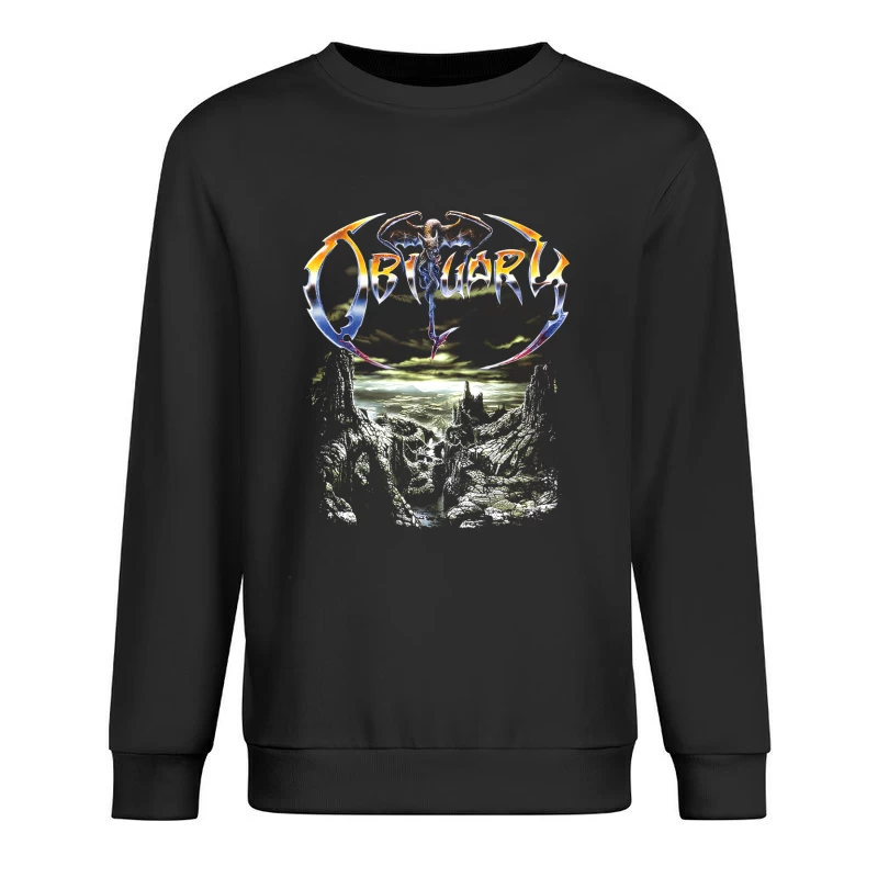 Obituary The End Complete Male Pullover Sweatshirt