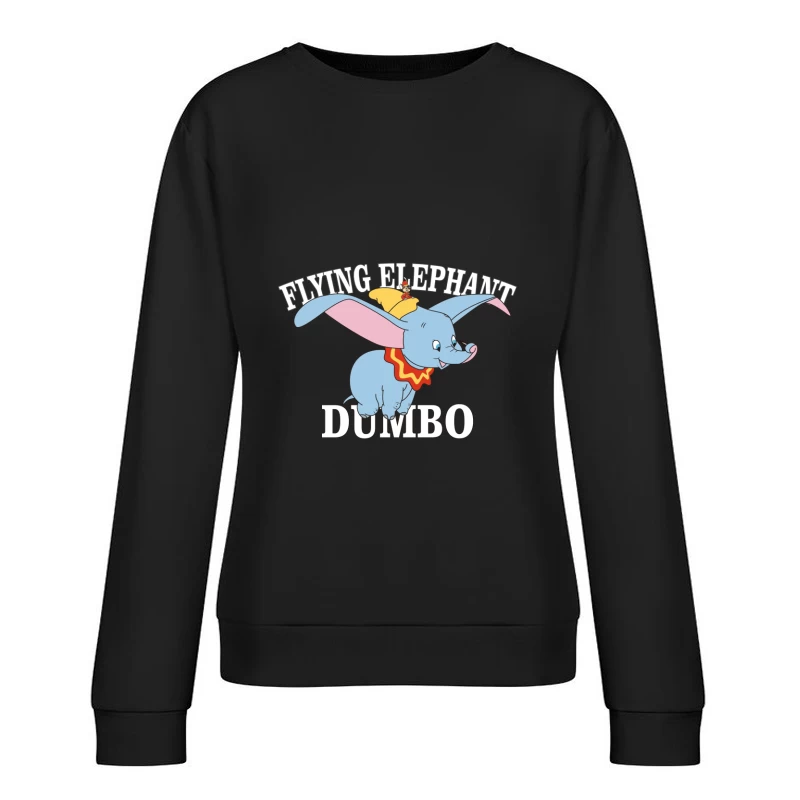 Fliegender Elefant Dumbo Design Damen Pullover Sweatshirt