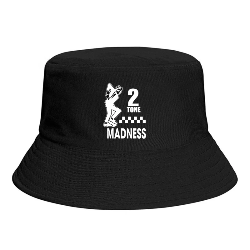 2 Tone Madness Band Logo with Dancing Mascot Bucket Hat