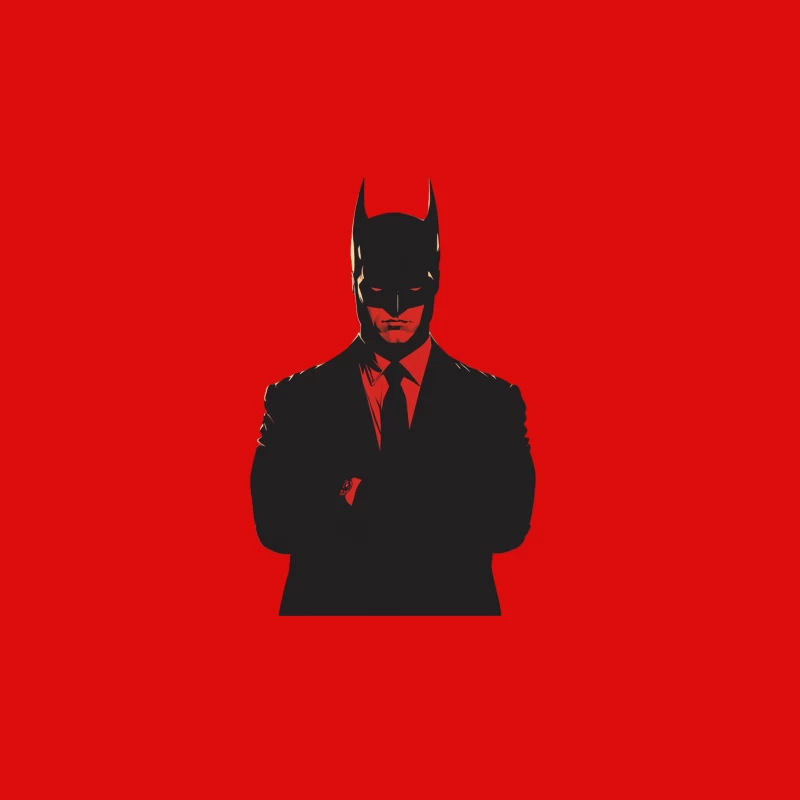 Batman in Business: Superhero Meets Corporate Minimalism Male Tank Top