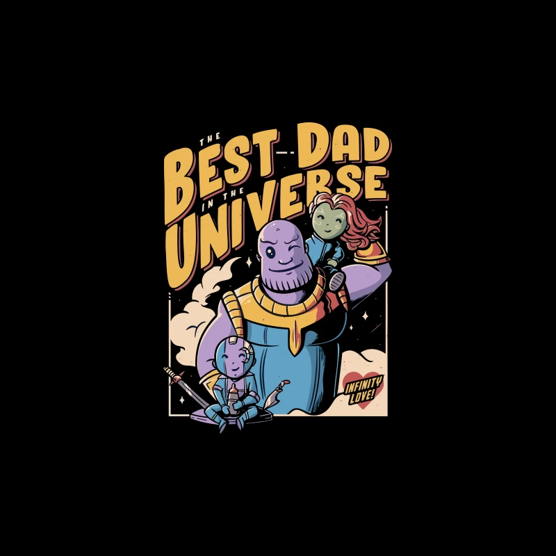 Best Dad in the Universe Comic Art Travel Mug