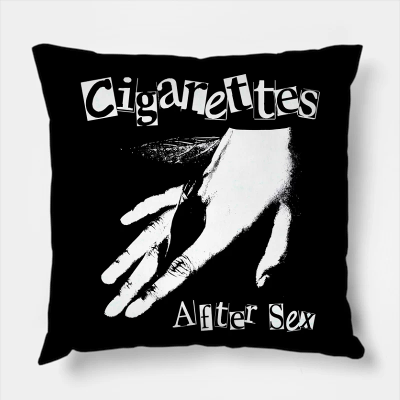 Cigarettes After Sex K Retro Throw Pillow