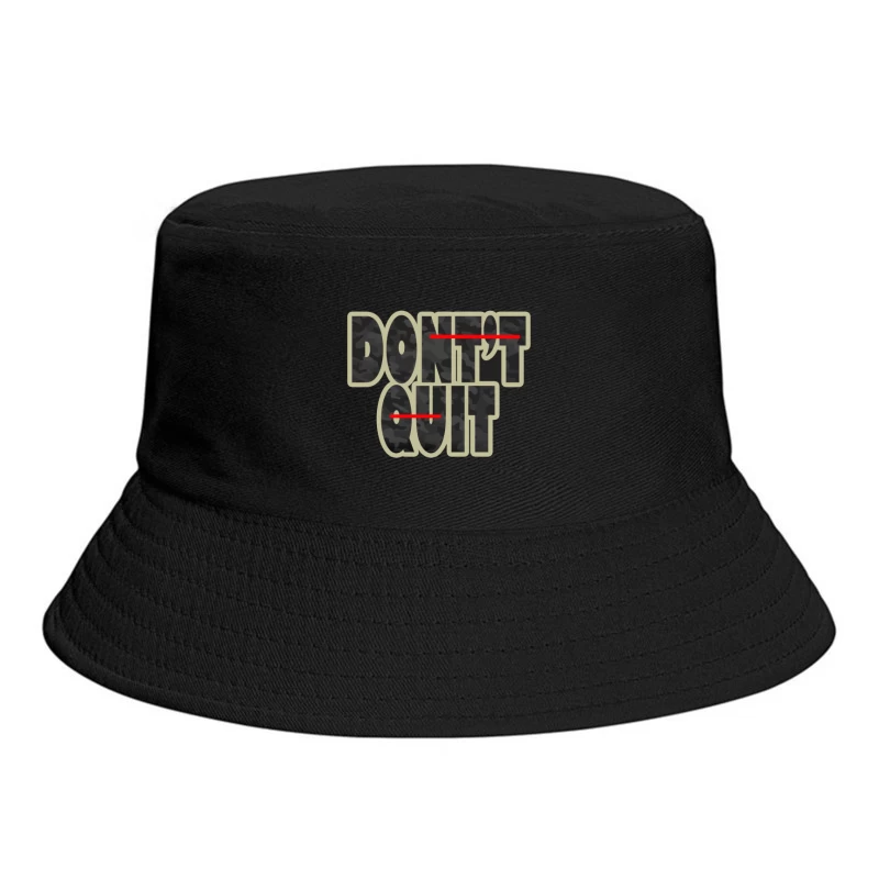 Motivational Quote on Perseverance Bucket Hat