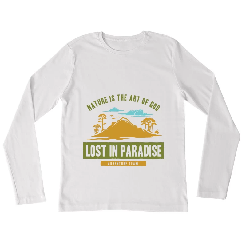 Équipe d'aventure perdue dans la nature Femme Manches Longues T-Shirt