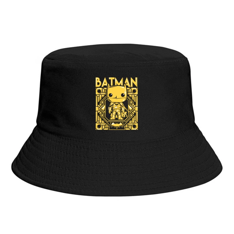Funko Pop Batman Character Design in Yellow Bucket Hat