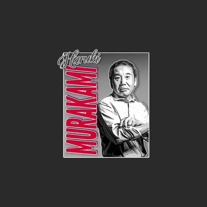 Author Haruki Murakami    Graphic Design Tribute Portrait Baseball Cap