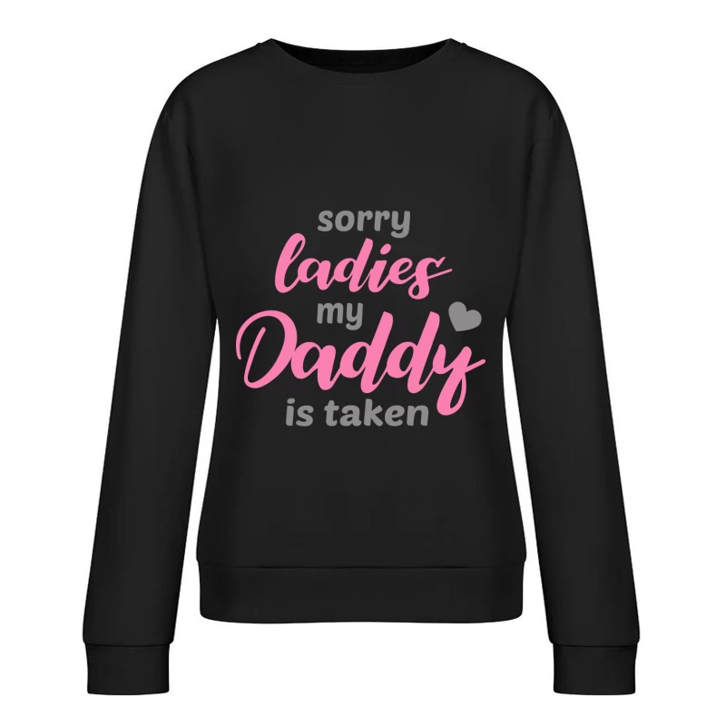 Message drôle pour enfants sur l'amour paternel Femme Sweat-shirt à enfiler