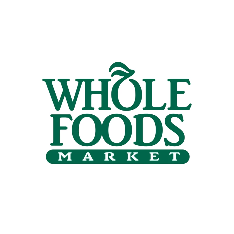 Whole Foods Market Green Corporate Logo Tapestry