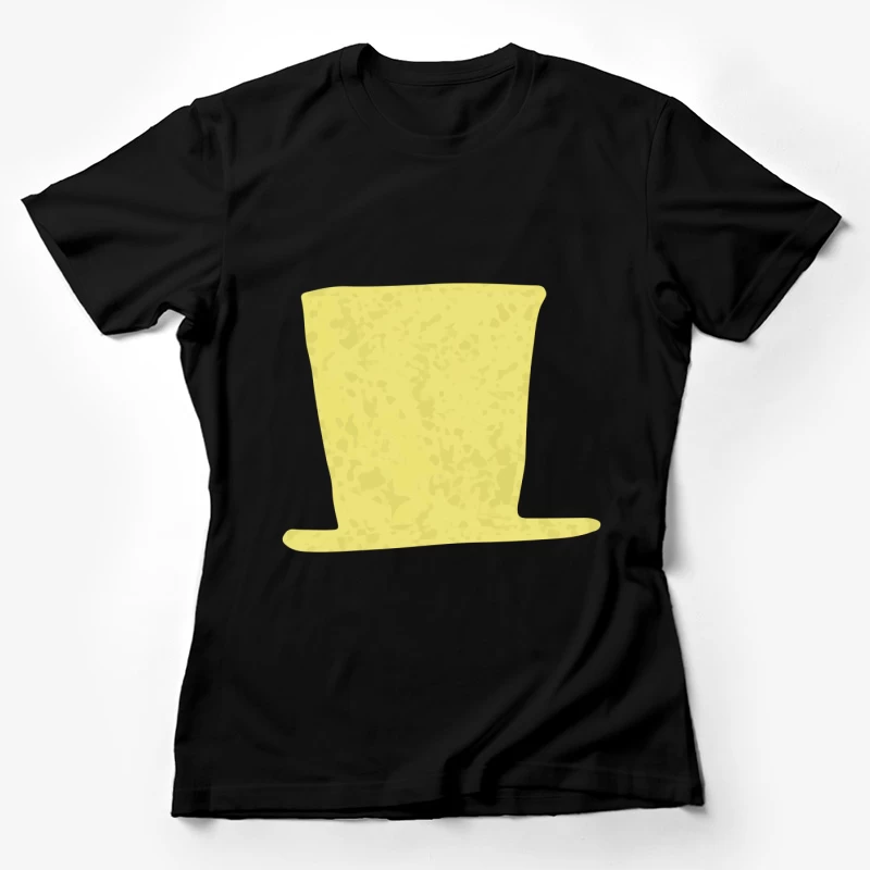 Chapeau haut de forme jaune Femme T-Shirt