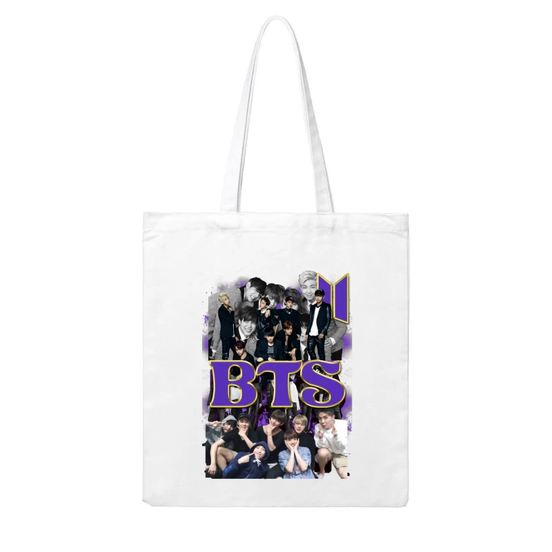 BTS: A Global K-Pop Phenomenon Cotton Tote Bag