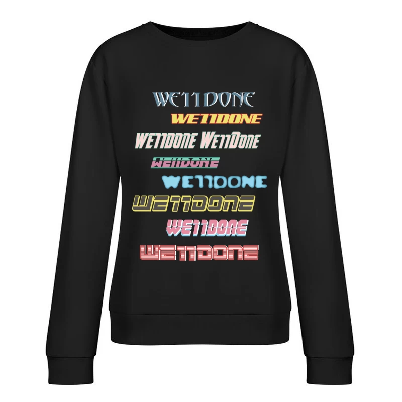 Stilvolle Schriften Designs Damen Pullover Sweatshirt