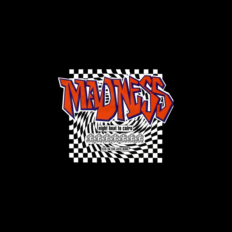 Madness - Night Boat to Cairo Album Cover with Checkerboard Design Travel Mug