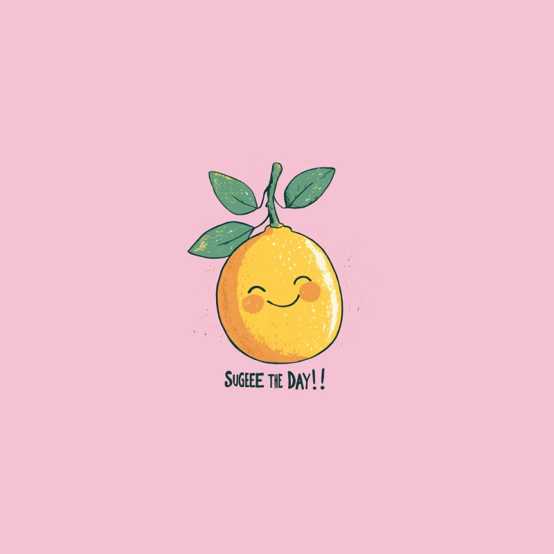 Cheerful Cartoon Lemon with Punny Message Bucket Hat