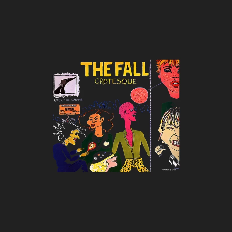 The Fall's "Grotesque" Post-Punk Album Cover Illustration Bucket Hat