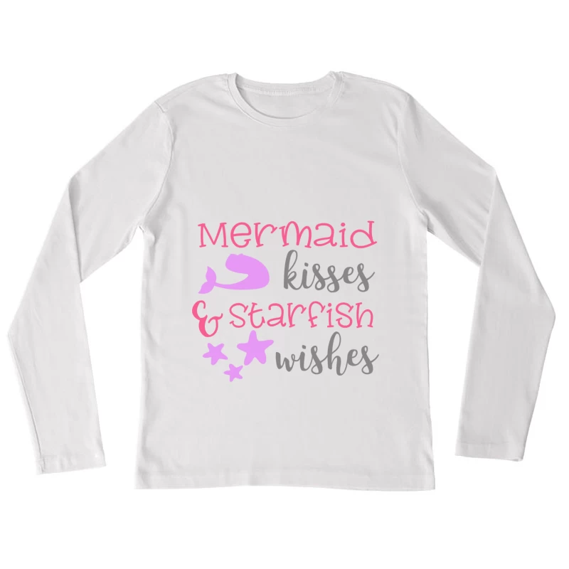Baisers de sirène et vœux d'étoile de mer Femme Manches Longues T-Shirt