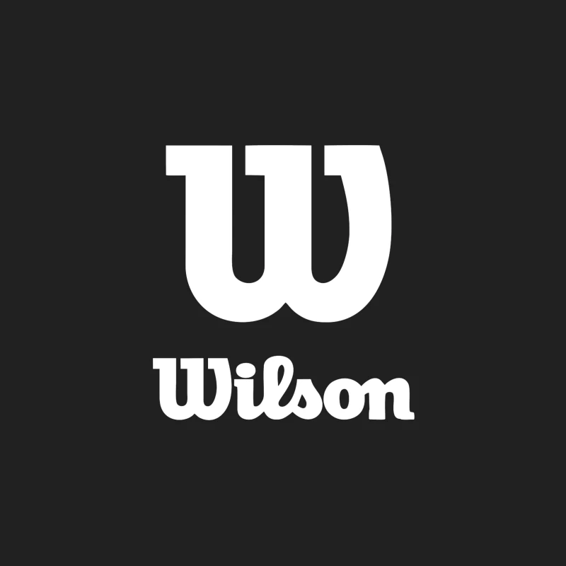 Wilson Sports Brand White Logo Design Bucket Hat